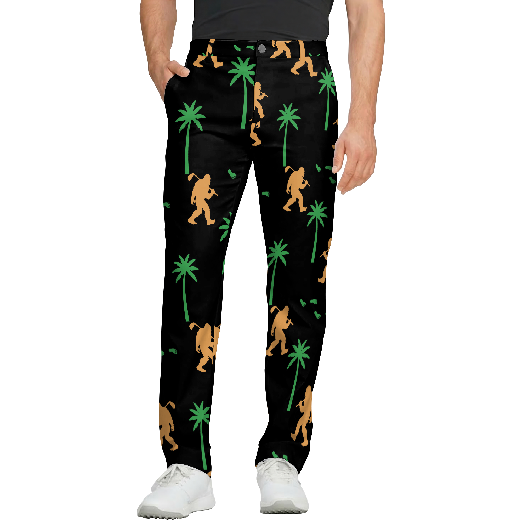 BLACK PALM GOLFER