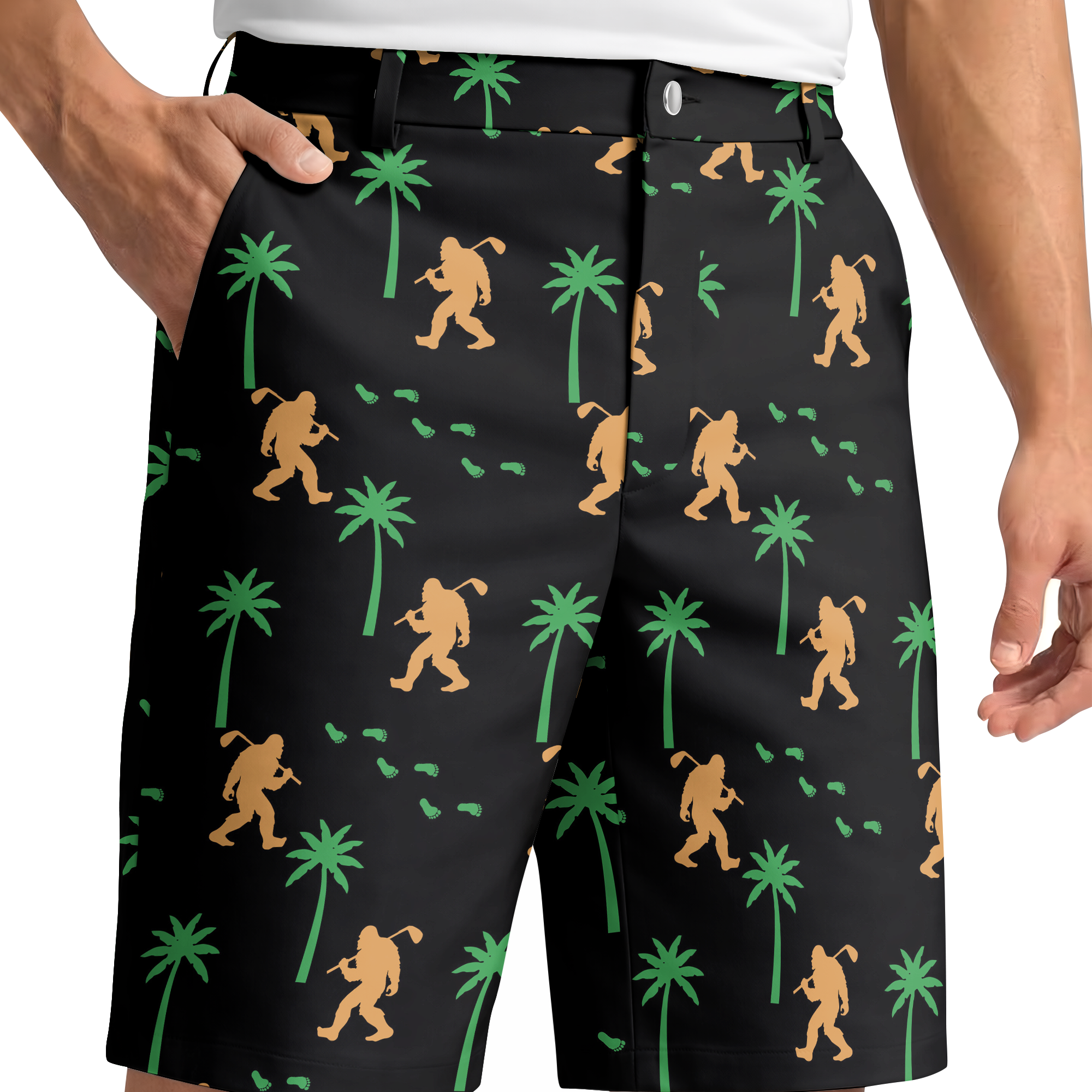 BLACK PALM GOLFER